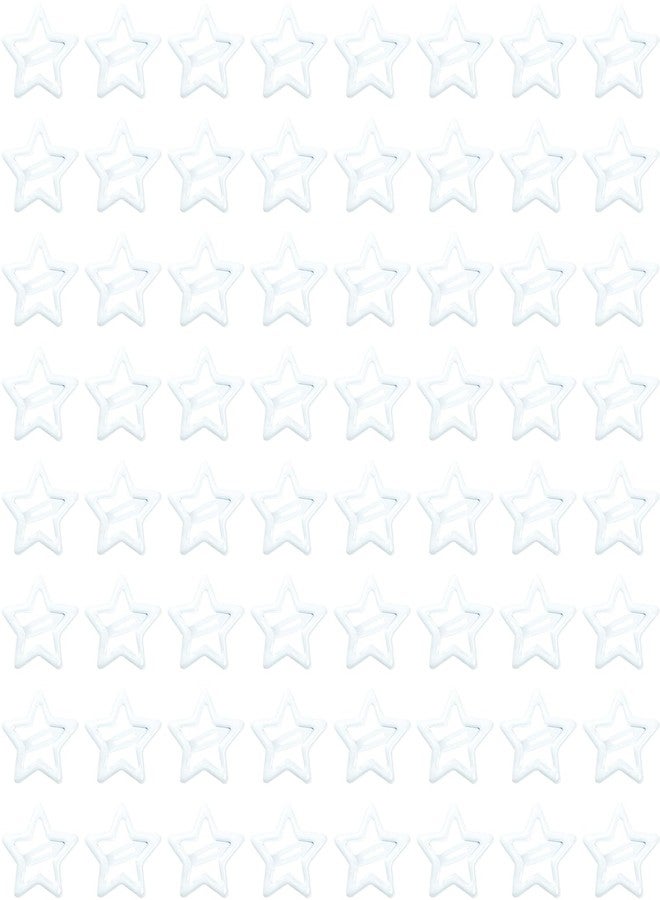 ايلان مجموعة إيلان من 64 قطعة من مشابك الشعر الصغيرة على شكل نجمة للنساء والفتيات، مشابك شعر لطيفة للنساء، إكسسوارات للشعر الناعم والخفيف (أبيض) - Image 1